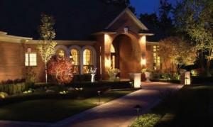 Myrtle Beach outdoor lighting project by Global Advantage Landscaping.